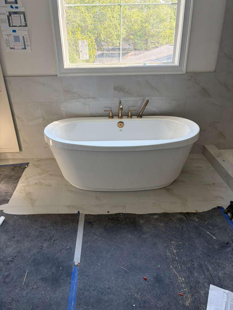 Bathroom remodel – freestanding tub