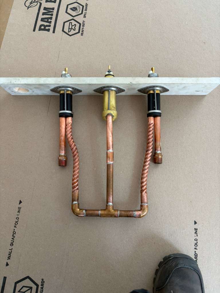 Copper pipe assembly