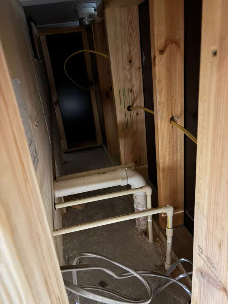 Plumbing rough-in